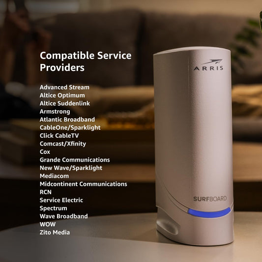 ARRIS S34 DOCSIS 3.1 Cable Modem – Multi-Gigabit, 2.5Gbps, No WiFi