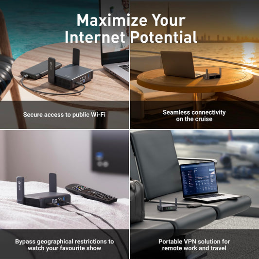 GL.iNet GL-BE3600 Slate 7 Portable Dual-Band WiFi 7 Router – 2.5G, VPN Support