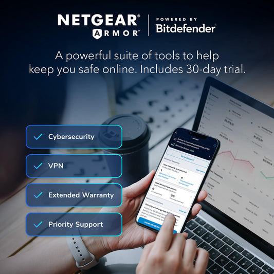 NETGEAR R6700AXv3 WiFi 6 Router – AX1800, Security Features